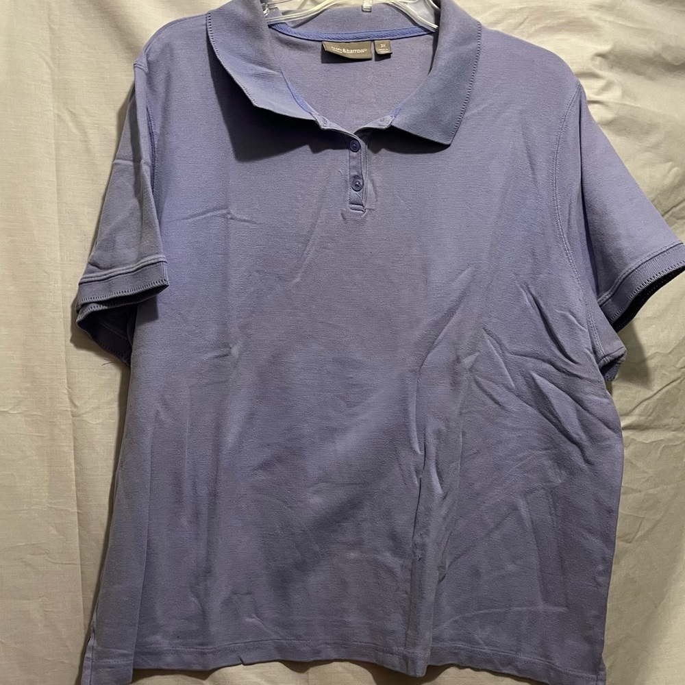 purple polo shirt 🧷